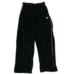 Wilson velvet warm up track pants with zip ankles